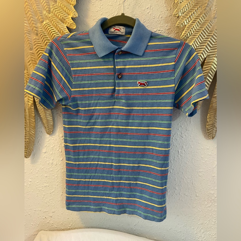 VTG 70s 80s Striped Polo, The Fox Collection